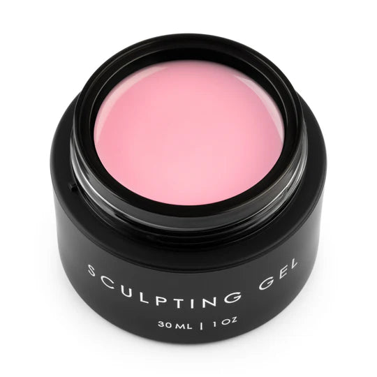 Pink sculpting builder gel by Ugly Duckling, 30ml, smooth and creamy for nail sculpting and enhancements.
