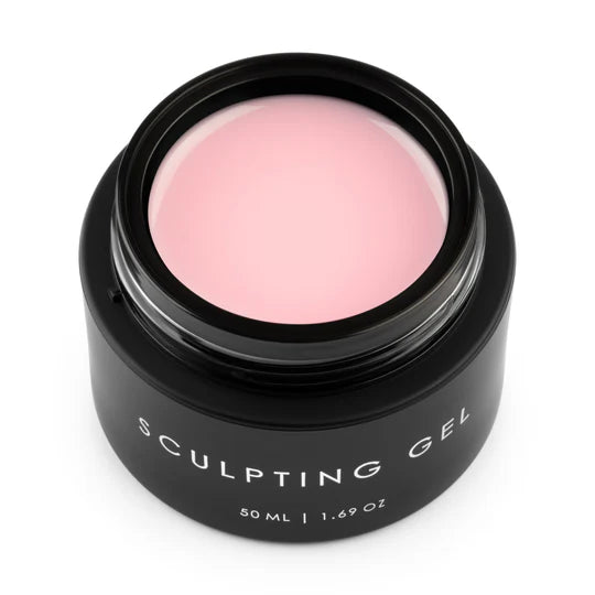 Ugly Duckling Rosewater Sculpting Gel in 50ml jar, a builder gel with a pink rosewater tint for nail sculpting and enhancements.