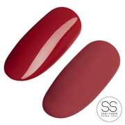 Ugly Duckling Vamp Collection gel polish in All Ready Dead shade, deep red color, with glossy finish and sleek bottle design.