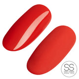 Ugly Duckling Vamp Collection gel polish in Bloody Cute shade, vibrant red color with a glossy finish.