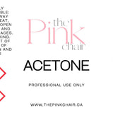 Acetone - thePINKchair.ca - Prep - thePINKchair nail studio