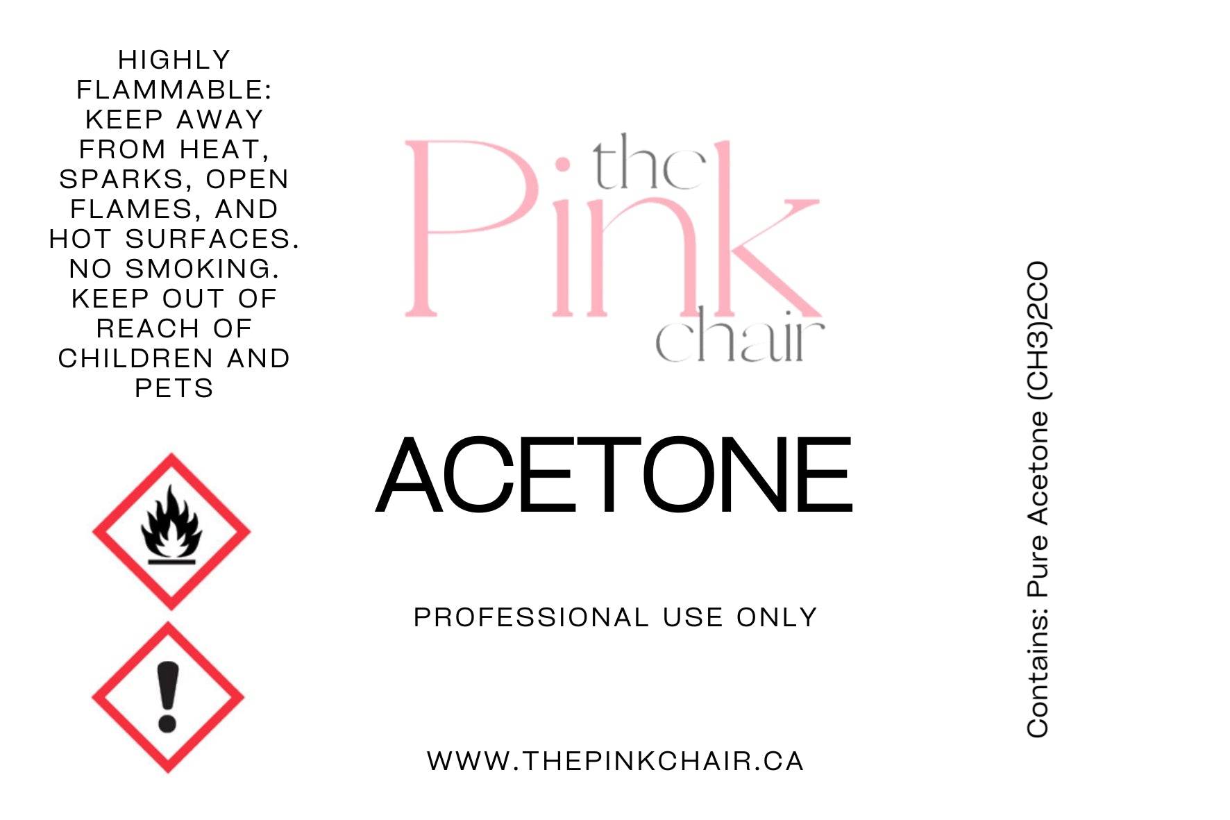 Acetone - thePINKchair.ca - Prep - thePINKchair nail studio
