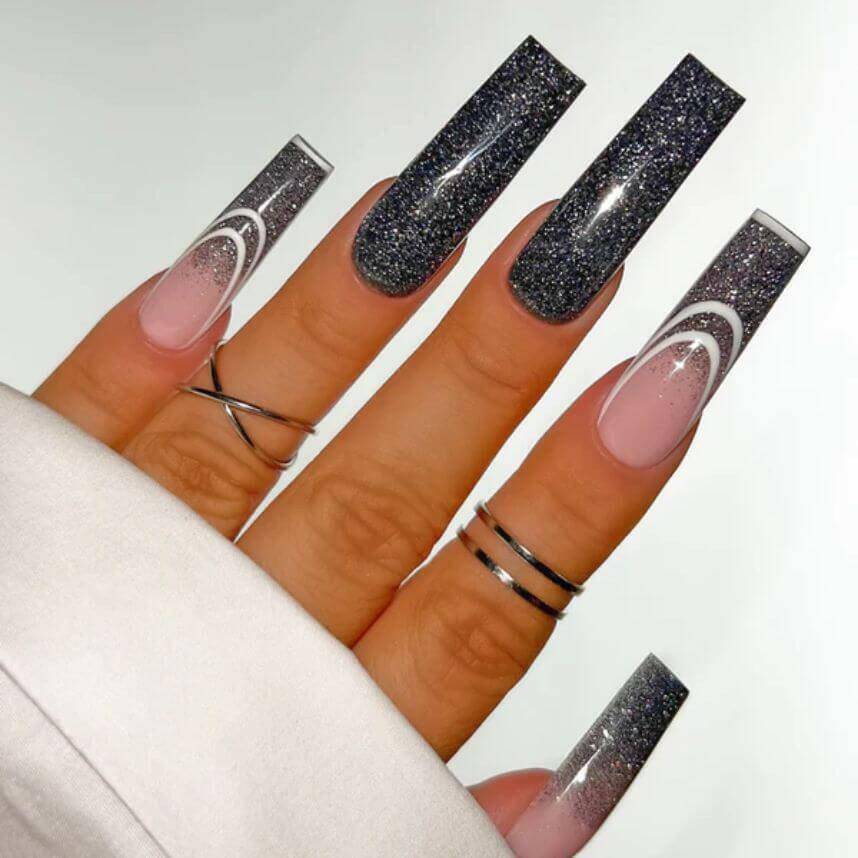 AFX18, Midnight Sky DiamondFX Acrylic Powder by Kiara Sky - thePINKchair.ca - Acrylic Powder - Kiara Sky