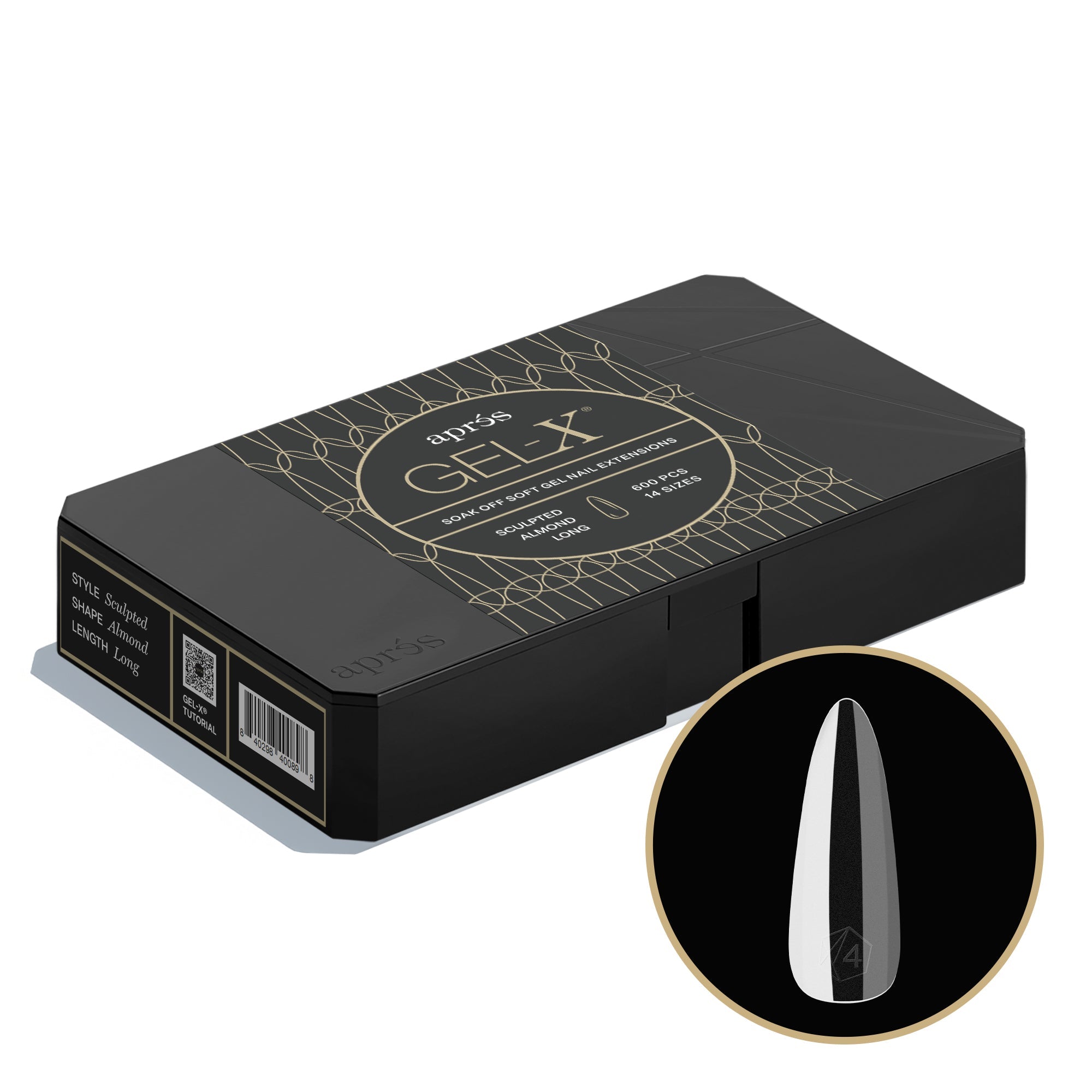 ALMOND Gel-X® Tip Box - Pro (600/420pcs) - thePINKchair.ca - Tips - Apres