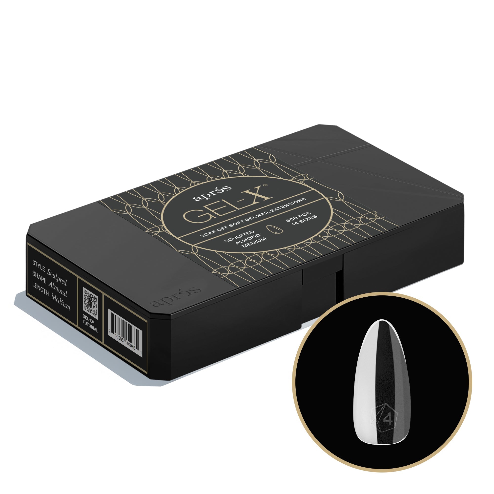 ALMOND Gel-X® Tip Box - Pro (600/420pcs) - thePINKchair.ca - Tips - Apres