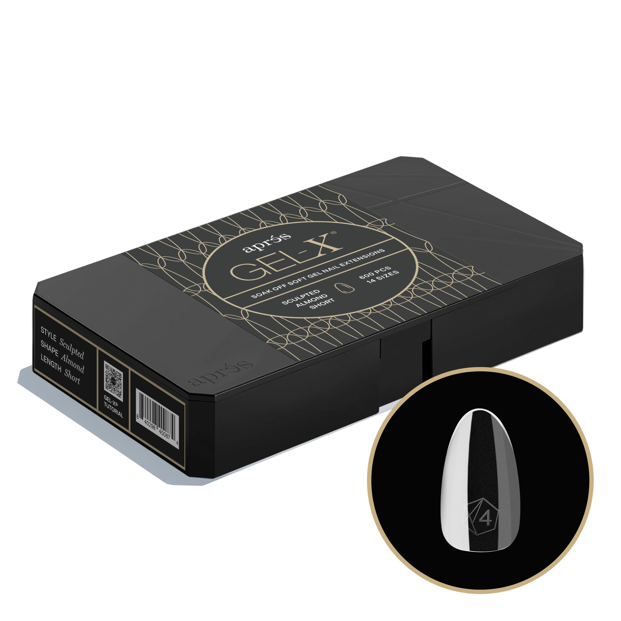 ALMOND Gel-X® Tip Box - Pro (600/420pcs) - thePINKchair.ca - Tips - Apres