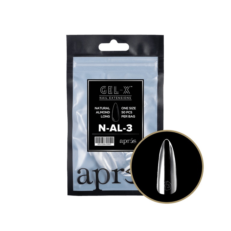 ALMOND - NATURAL Gel - X Refill (50pcs) - thePINKchair.ca - Tips - Apres
