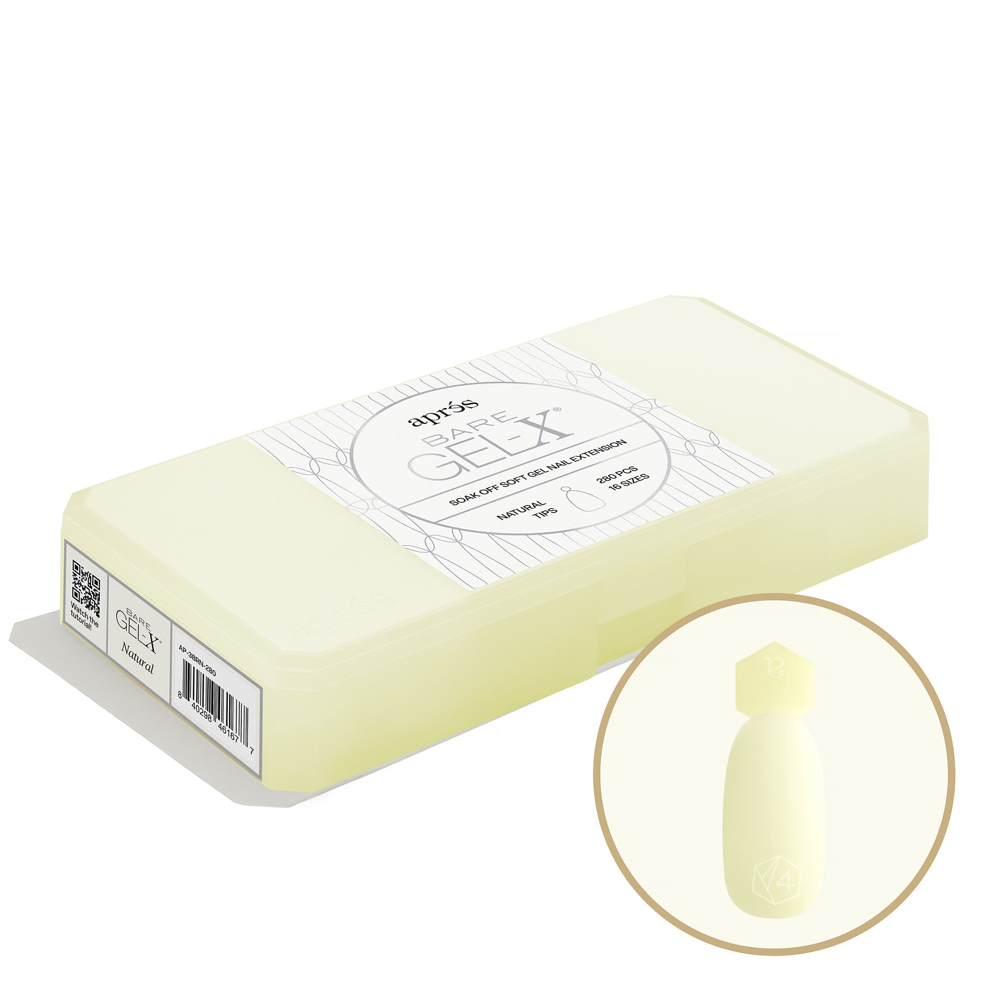 Aprés Bare Gel-X® Natural Tip Box (280pcs) - thePINKchair.ca - Tips - Apres