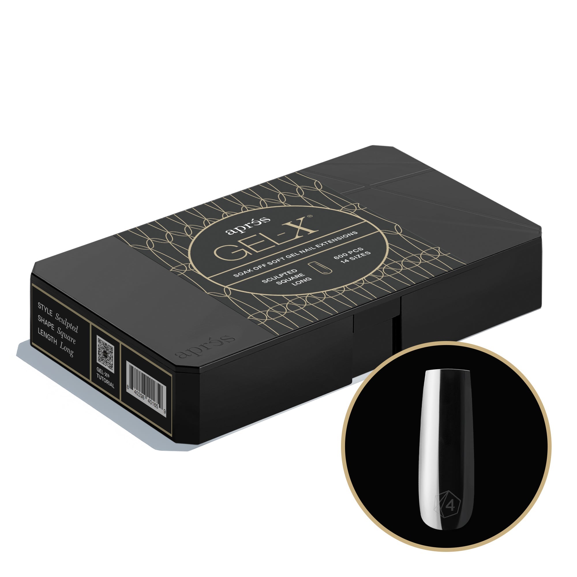 Gel-X® Sculpted Square Long Box Of Tips - Pro (600pcs)