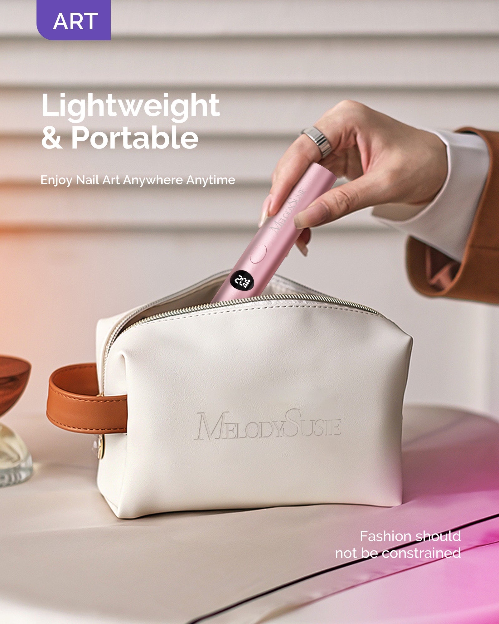 ART01G Rechargeable LED/UV Flash Cure Nail Lamp - thePINKchair.ca - nail lamp - MelodySusie