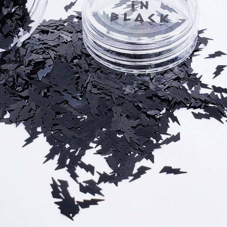 Back in Black, Glitter (158) - thePINKchair.ca - Glitter - thePINKchair nail studio