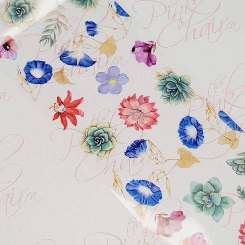 Beautiful Blossom Transfer Foil 8 by thePINKchair - thePINKchair.ca - nail art - thePINKchair nail studio