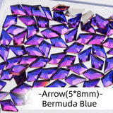 Bermuda Blue, Arrow (5x8mm/12pcs) by thePINKchair