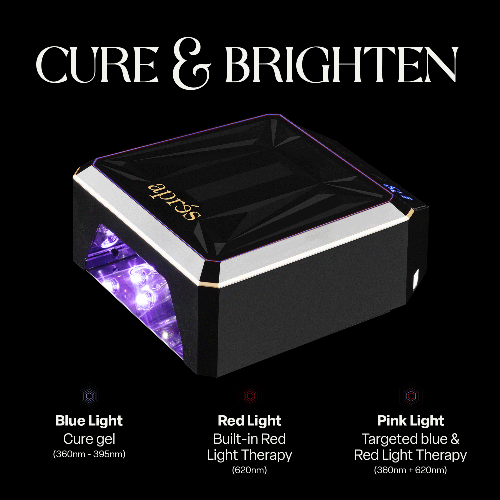 Nova LED lamp - BLACK - thePINKchair.ca