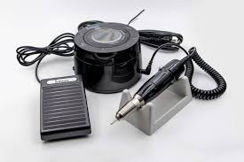 BLACK Saeshin Strong Brillian B100 Nail Drill with H120 handpiece with Coreless motor Original - thePINKchair.ca