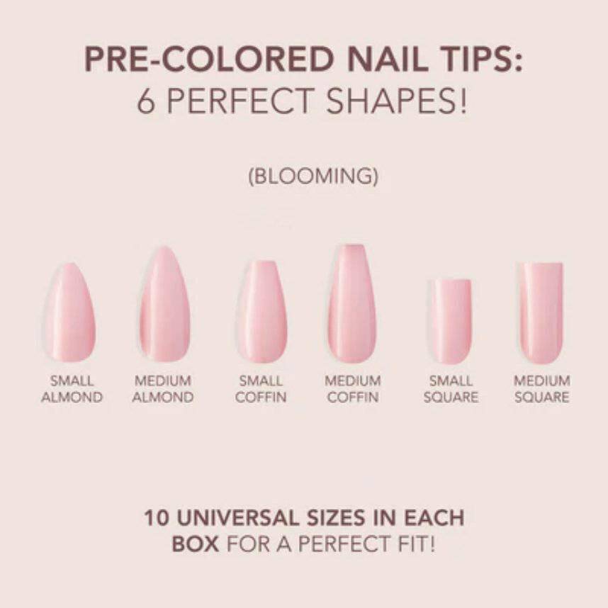 Blooming Cover Gelly Tips by Kiara Sky - thePINKchair.ca - Tips - Kiara Sky
