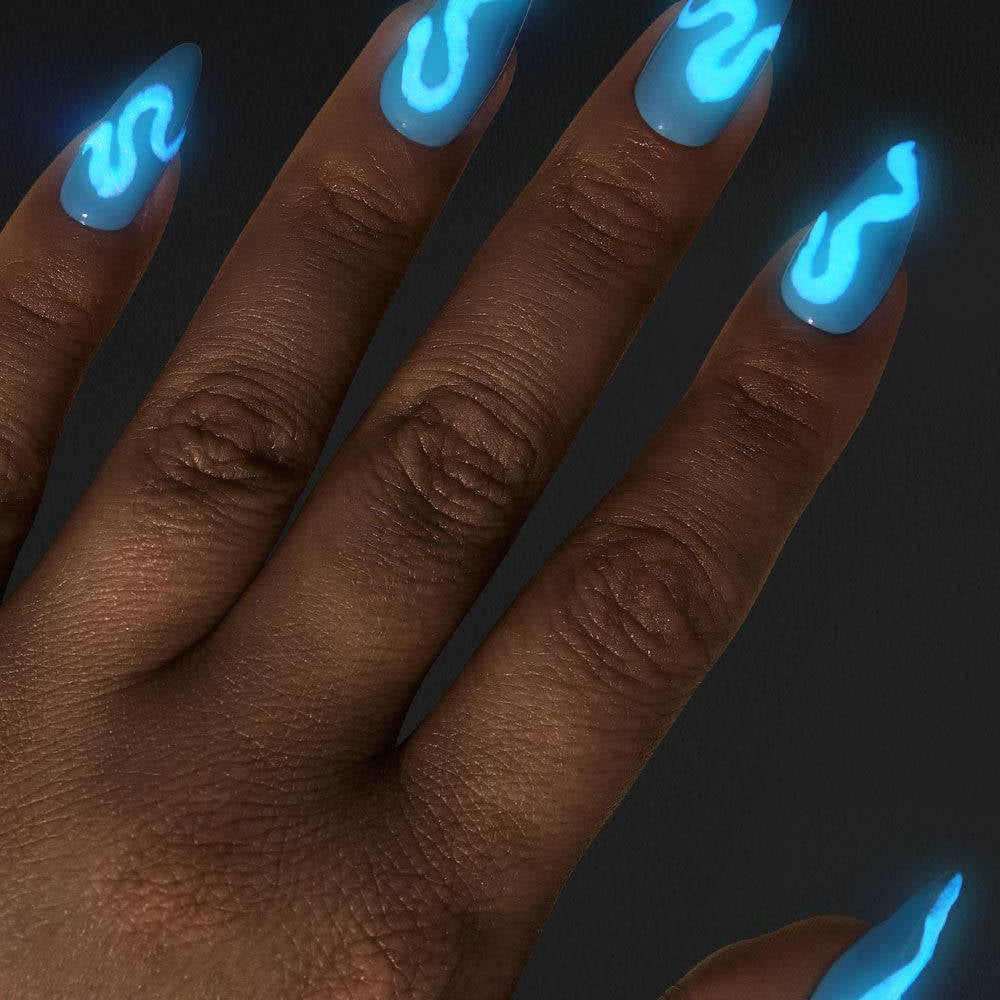 Blue Glow Pigment - thePINKchair.ca - Nail Art - the GEL bottle