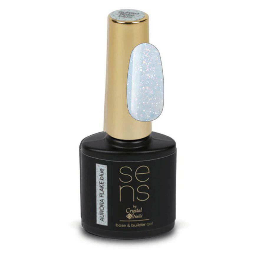 Blue SENS Aurora Flake Base & Builder Gel (10ml) - thePINKchair.ca - Builder Gel - Crystal Nails/Elite Cosmetix USA