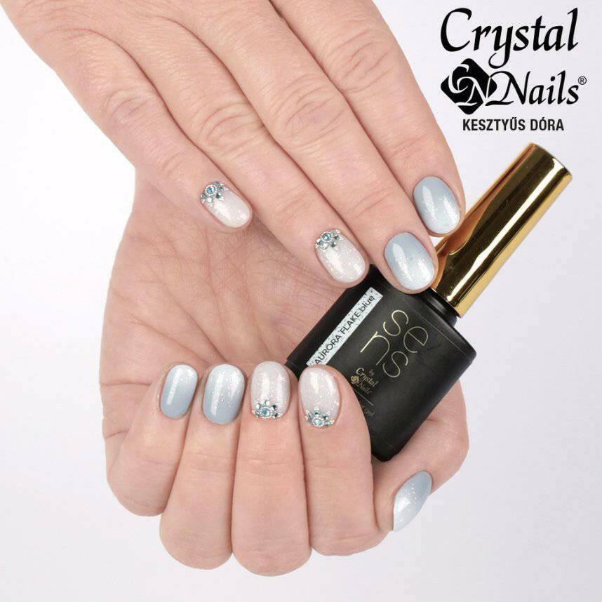 Blue SENS Aurora Flake Base & Builder Gel (10ml) - thePINKchair.ca - Builder Gel - Crystal Nails/Elite Cosmetix USA