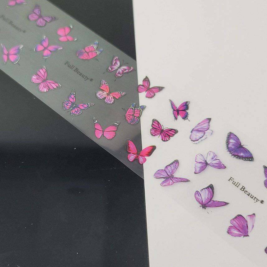 Butterfly 19 Transfer Foil by thePINKchair - thePINKchair.ca - Nail Art - thePINKchair nail studio