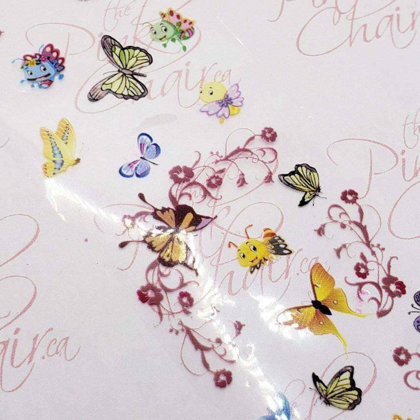 Butterfly 4 Transfer Foil by thePINKchair - thePINKchair.ca - Nail Art - thePINKchair nail studio