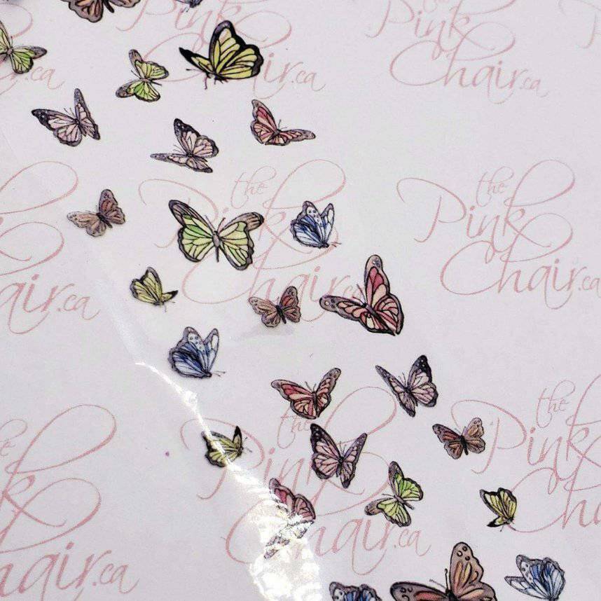 Butterfly 5 Transfer Foil by thePINKchair - thePINKchair.ca - Nail Art - thePINKchair nail studio