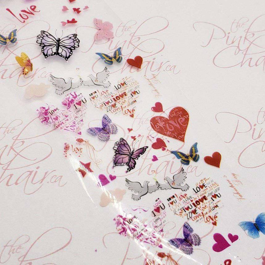 Butterfly 6 Transfer Foil by thePINKchair - thePINKchair.ca - Nail Art - thePINKchair nail studio