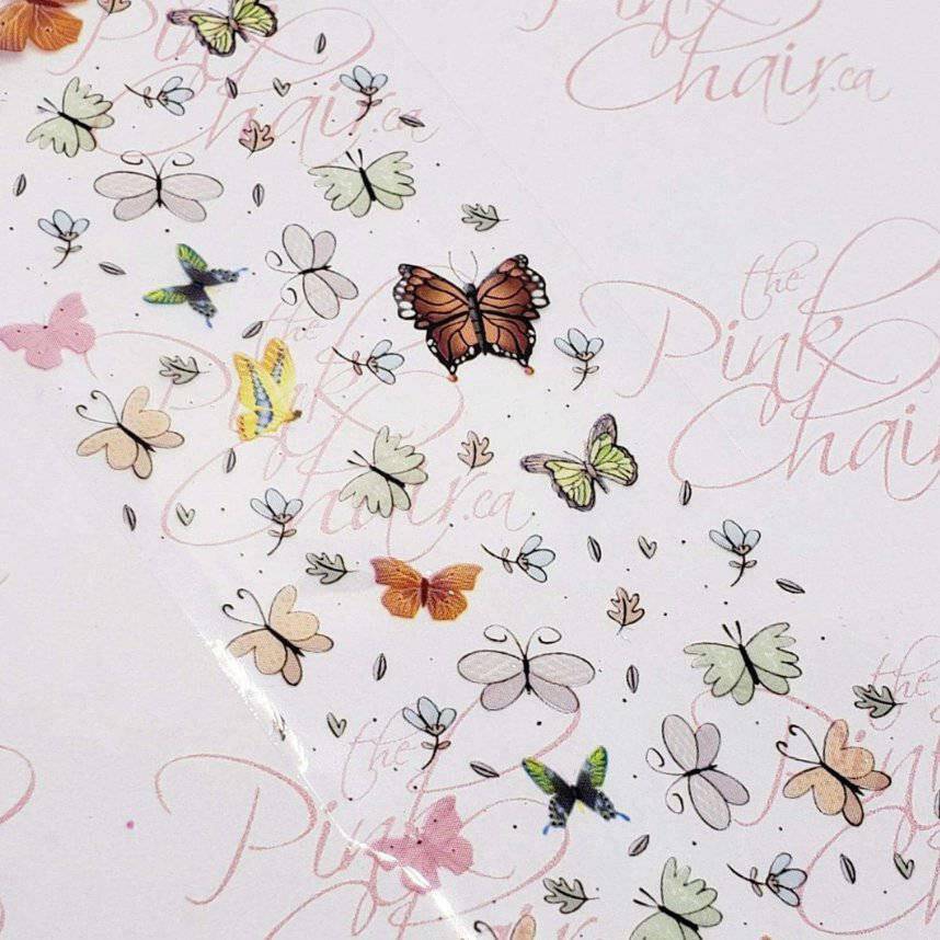 Butterfly 7 Transfer Foil by thePINKchair - thePINKchair.ca - Nail Art - thePINKchair nail studio