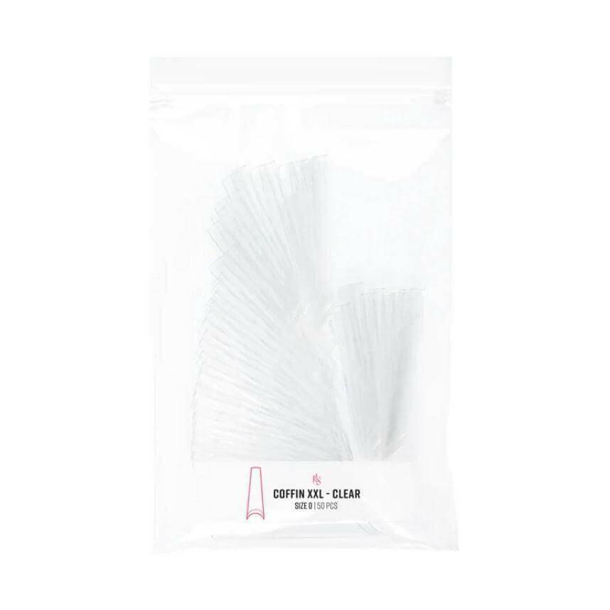 C - Curve Refill Bag, XXL Coffin (CLEAR) by Kiara Sky - thePINKchair.ca - Tips - Kiara Sky