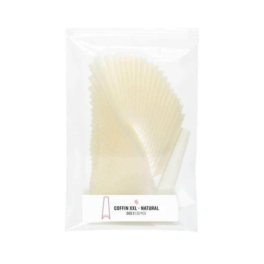 C - Curve Refill Bag, XXL Coffin (NATURAL) by Kiara Sky - thePINKchair.ca - Tips - Kiara Sky