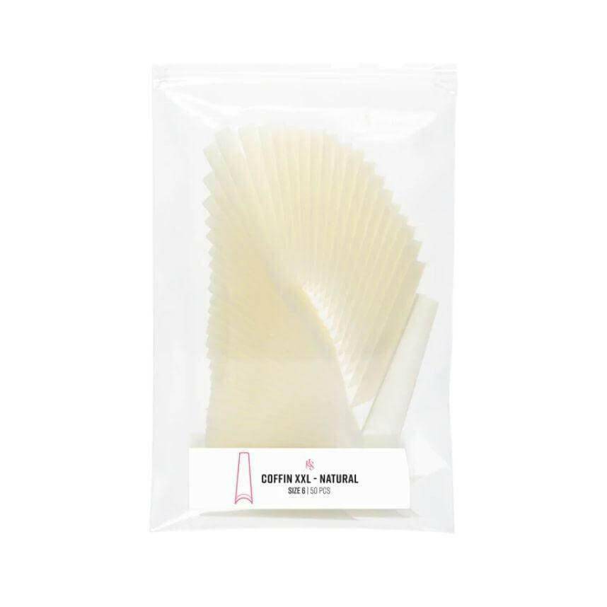 C - Curve Refill Bag, XXL Coffin (NATURAL) by Kiara Sky - thePINKchair.ca - Tips - Kiara Sky