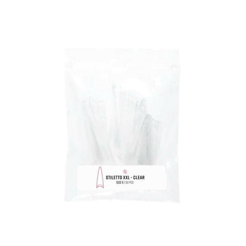 C - Curve Refill Bag, XXL Stiletto (CLEAR) by Kiara Sky - thePINKchair.ca - Tips - Kiara Sky