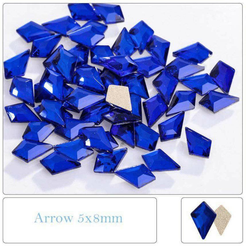 Capri Blue, Arrow (5x8m/12pcs) by thePINKchair - thePINKchair.ca - Rhinestone - thePINKchair nail studio