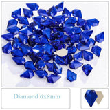 Capri Blue, Diamond (6x8mm/12pcs) by thePINKchair - thePINKchair.ca - Rhinestone - thePINKchair nail studio