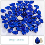 Capri Blue, Drop (4x6mm/12pcs) by thePINKchair