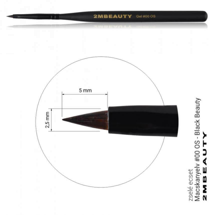 Cat Tongue 00 OS (Black Abstract) by 2MBEAUTY - thePINKchair.ca - Brushes - 2Mbeauty