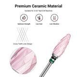 Ceramic Efile Bits - PINK - thePINKchair.ca - efile Bit - Melody Susie