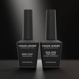 Chaun Legend Base Coat + Non-Wipe Top Coat Gel Duo - thePINKchair.ca - Gel Polish - Chaun Legend