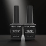 Chaun Legend Velvet Matte + Non-Wipe Top Coat Duo - thePINKchair.ca - Gel Polish - Chaun Legend