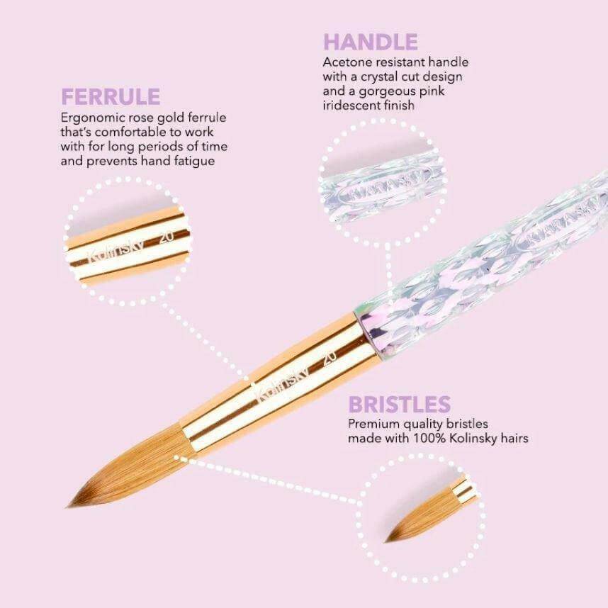 CLASSIC Acrylic Brush by Kiara Sky - thePINKchair.ca - Brushes - Kiara Sky