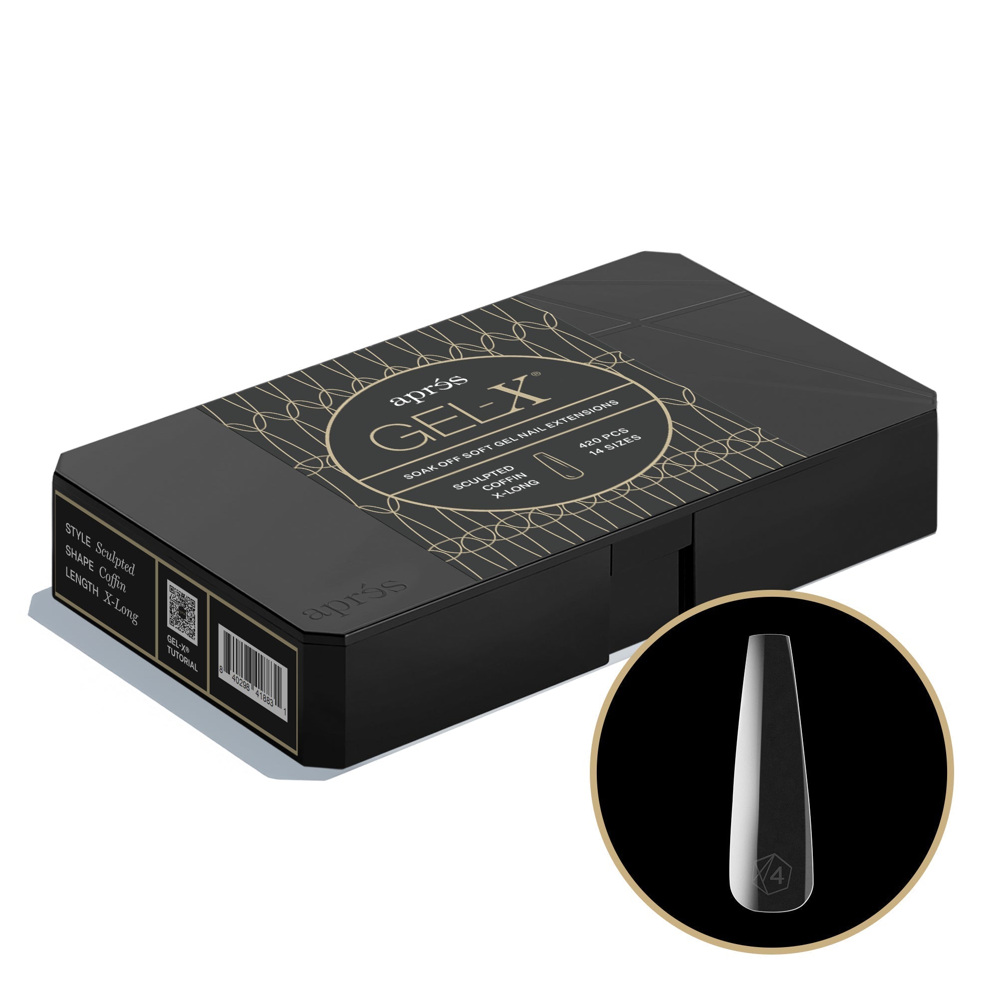 COFFIN Gel-X® Tip Box - Pro (600/420pcs) - thePINKchair.ca - Tips - Apres