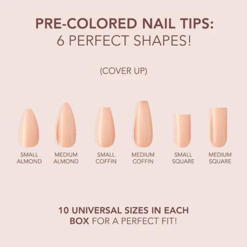 Cover Up Cover Gelly Tips by Kiara Sky - thePINKchair.ca - Tips - Kiara Sky