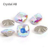 Crystal AB, Cushion (8x8mm/6pcs) by thePINKchair