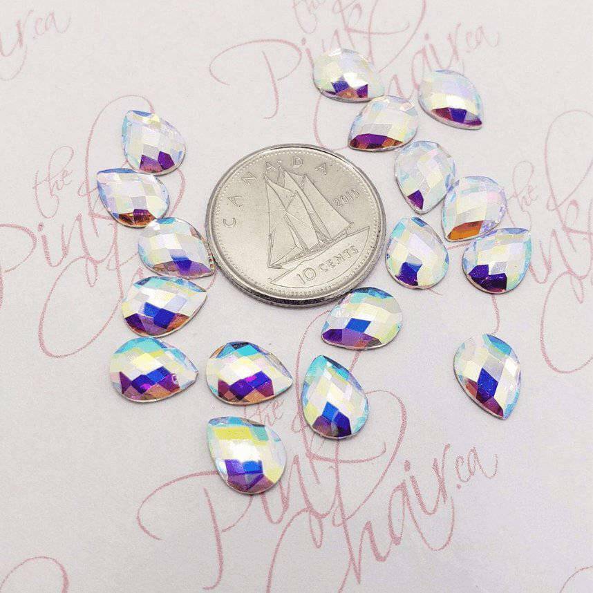 Crystal AB, Shape 32 by thePINKchair - thePINKchair.ca - Rhinestone - thePINKchair nail studio