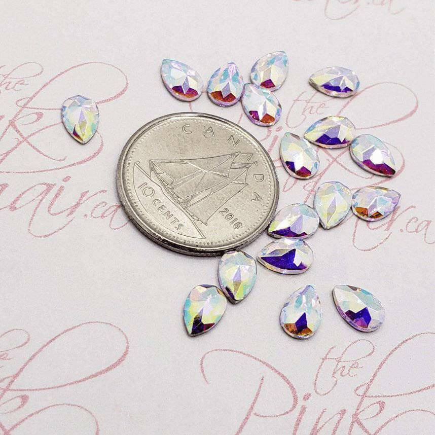Crystal AB, Shape 38 by thePINKchair - thePINKchair.ca - Rhinestone - thePINKchair nail studio