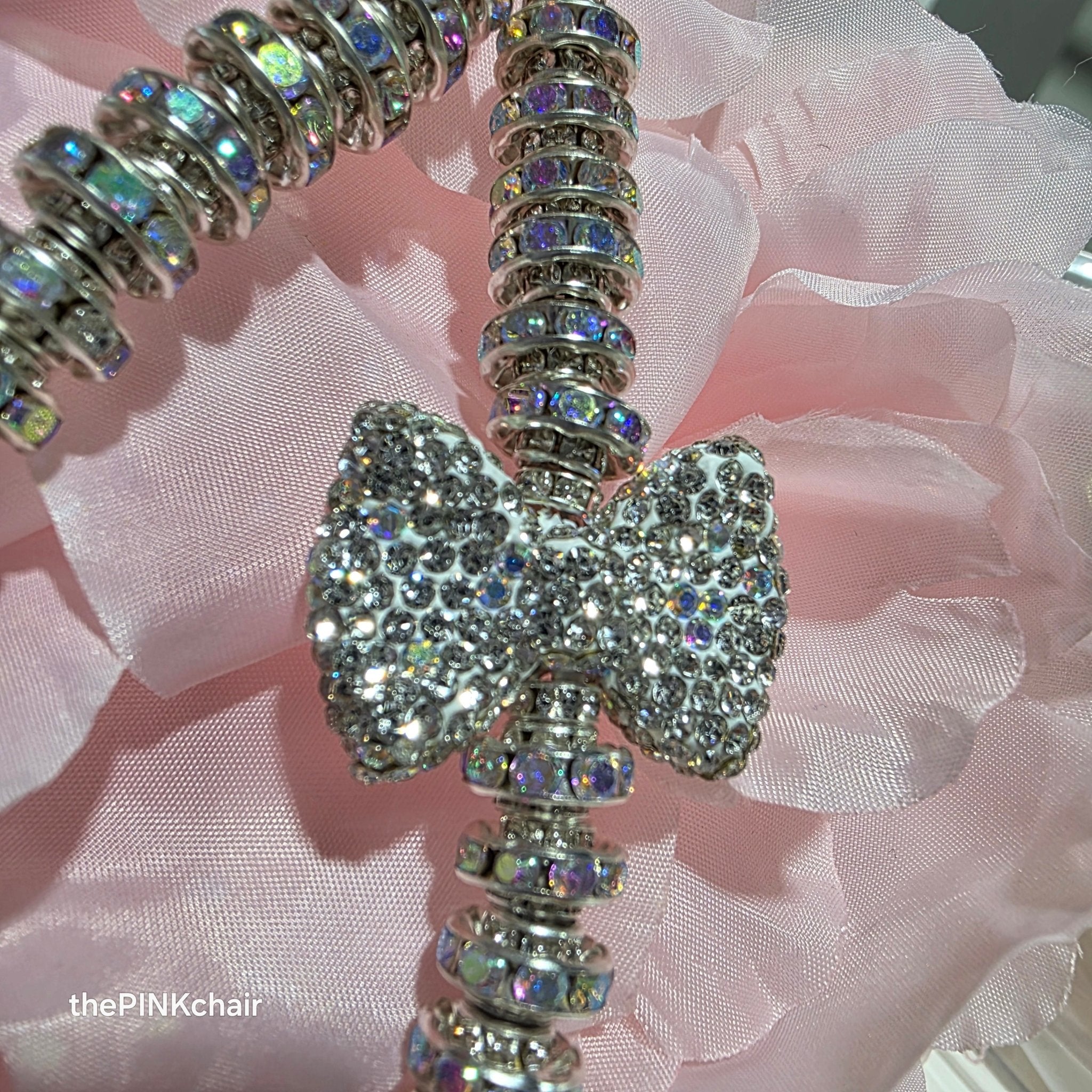 Crystal Bow Wristlet/keychain - thePINKchair.ca - swag - thePINKchair.ca
