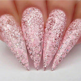 D496, Pinking of Sparkle Dip Powder by Kiara Sky