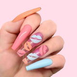 D650, Peach Sangria Dip Powder by Kiara Sky - thePINKchair.ca - Dip Powder - Kiara Sky