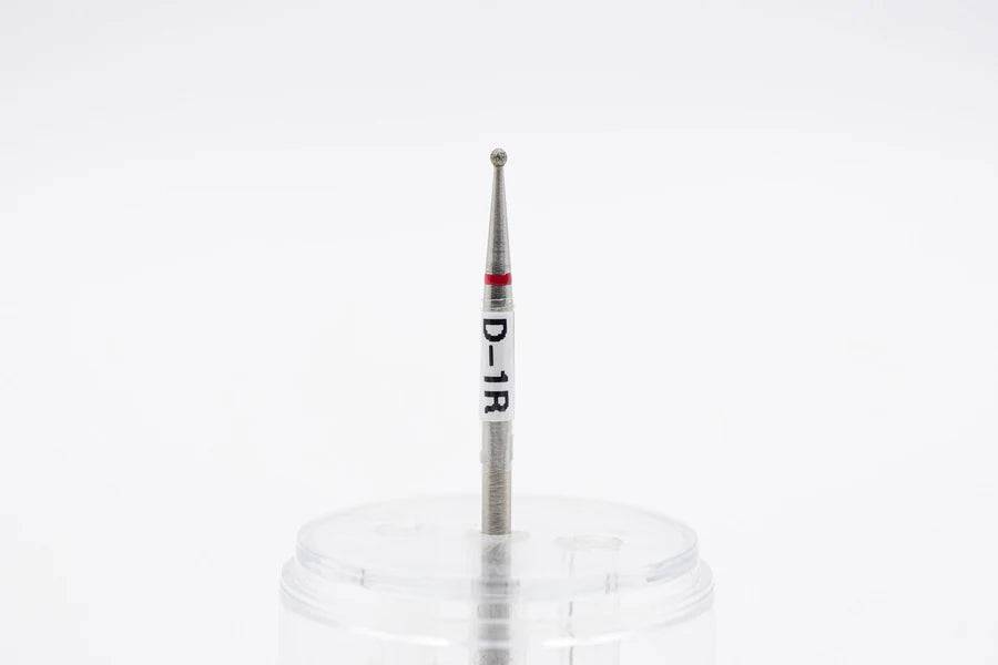 Diamond Ball drill bit D - 1, size 1.2x1.0 mm - thePINKchair.ca - efile bit - U - Tools