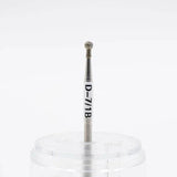 Diamond drill bit D - 7/1, size 2.5x2.3 mm - thePINKchair.ca - efile bit - U - Tools